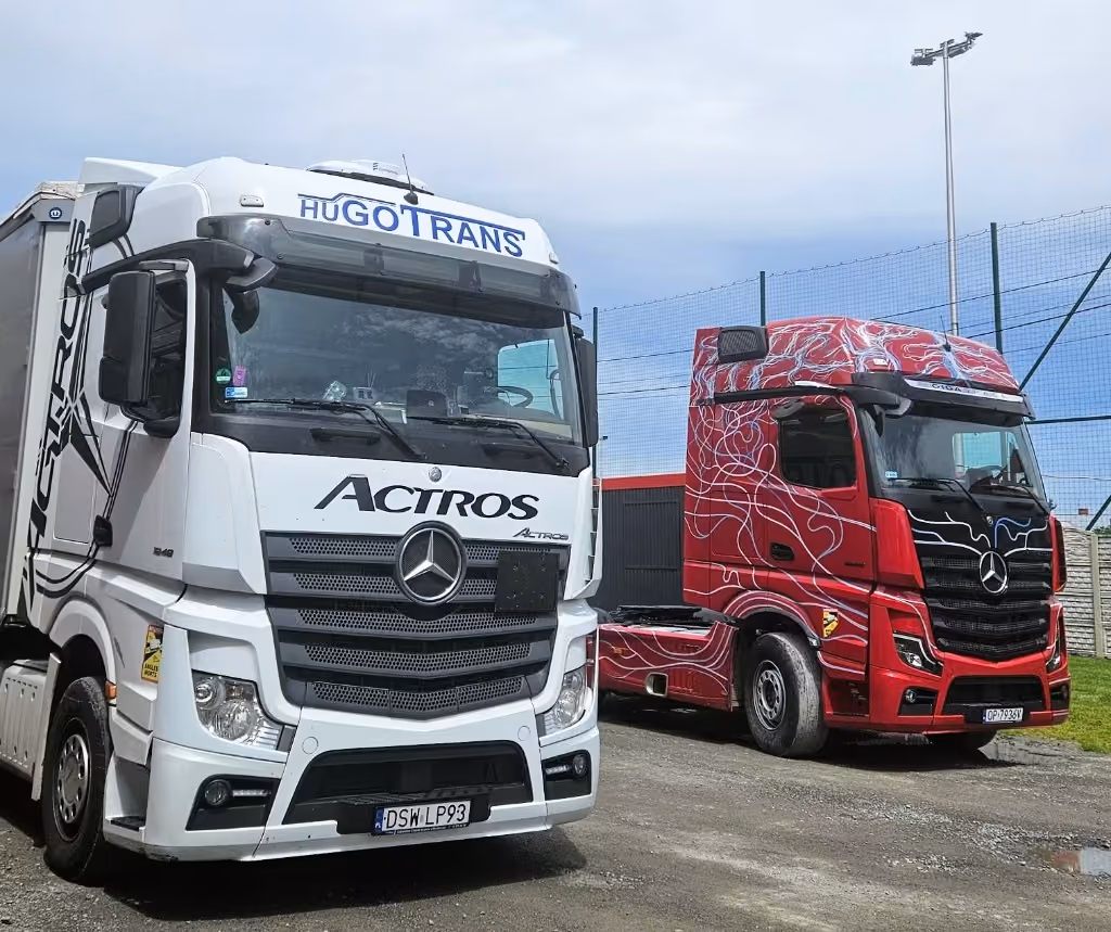 Pojazdy spełniające europejskie standardy transportowe.