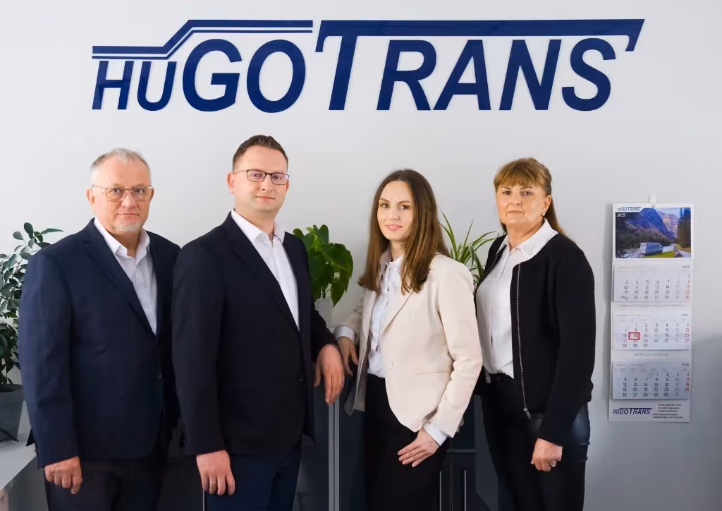 Rodzina HUGO-TRANS — cztery osoby pod logo firmy